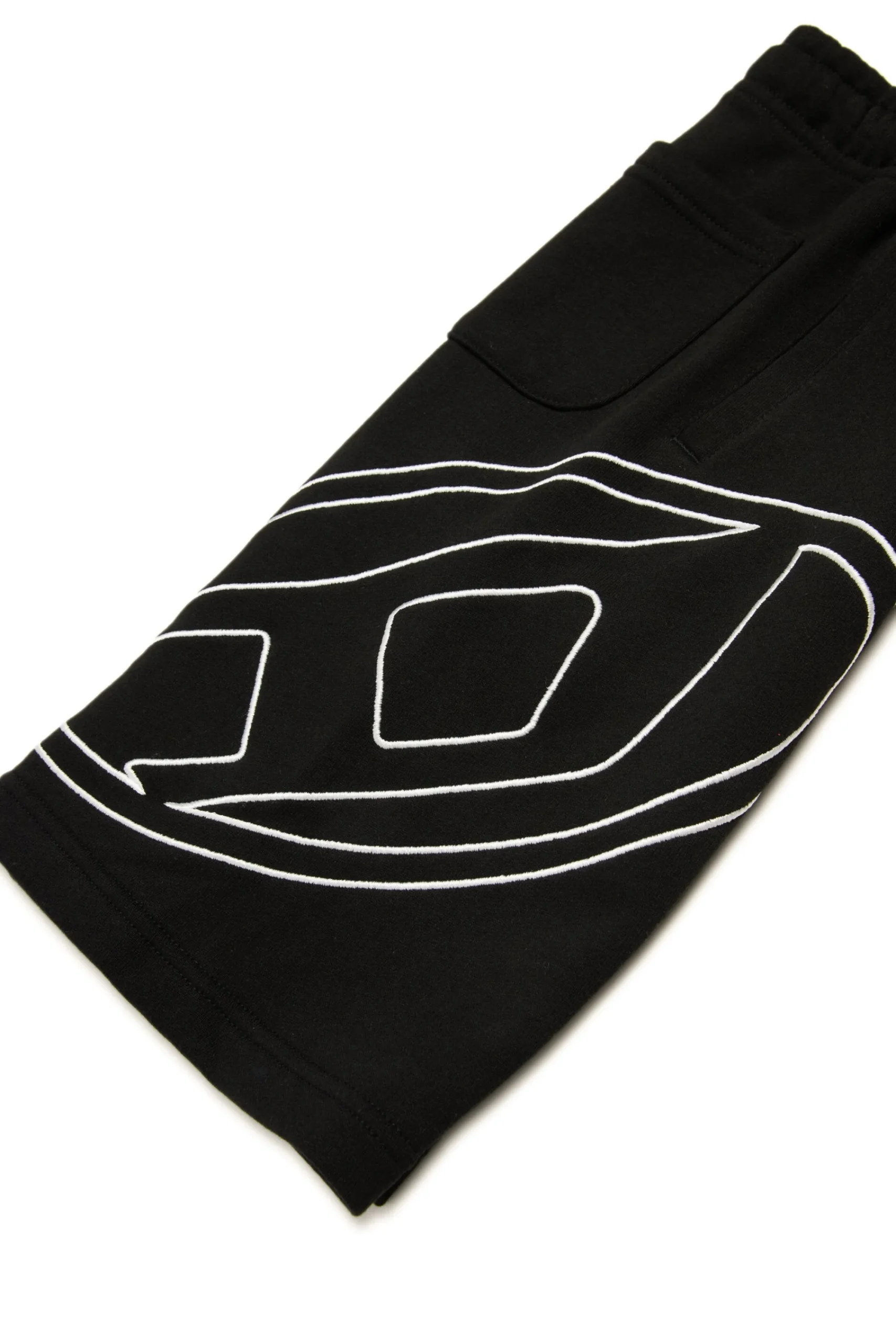 Oval D By Diesel | Oval D By Diesel>DIESEL Fleece shorts with maxi Oval D logo black