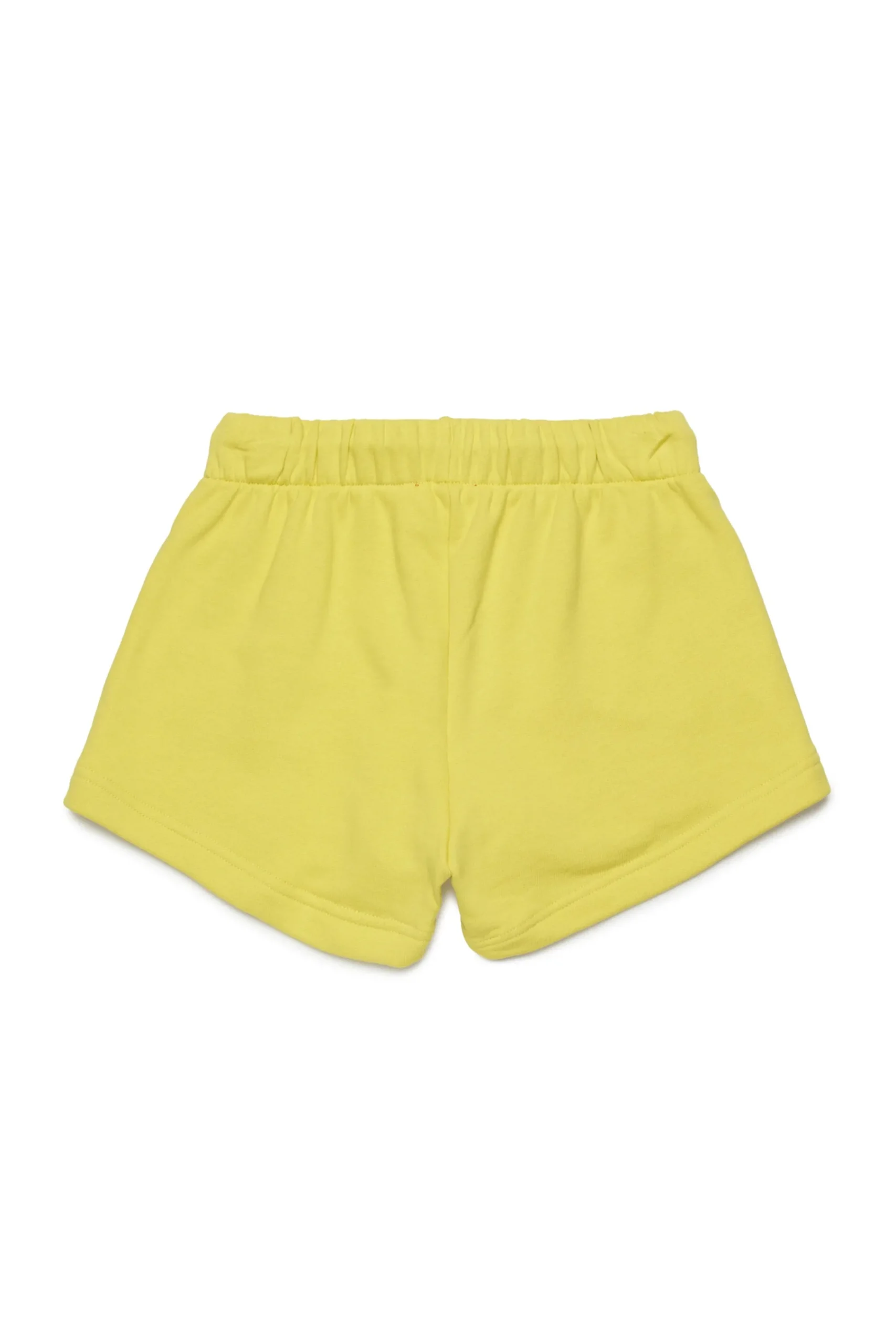 Shorts | Activewear>DIESEL Fleece shorts with Oval D logo canary yellow