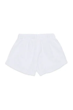 Shorts | Activewear>DIESEL Fleece shorts with Oval D logo white
