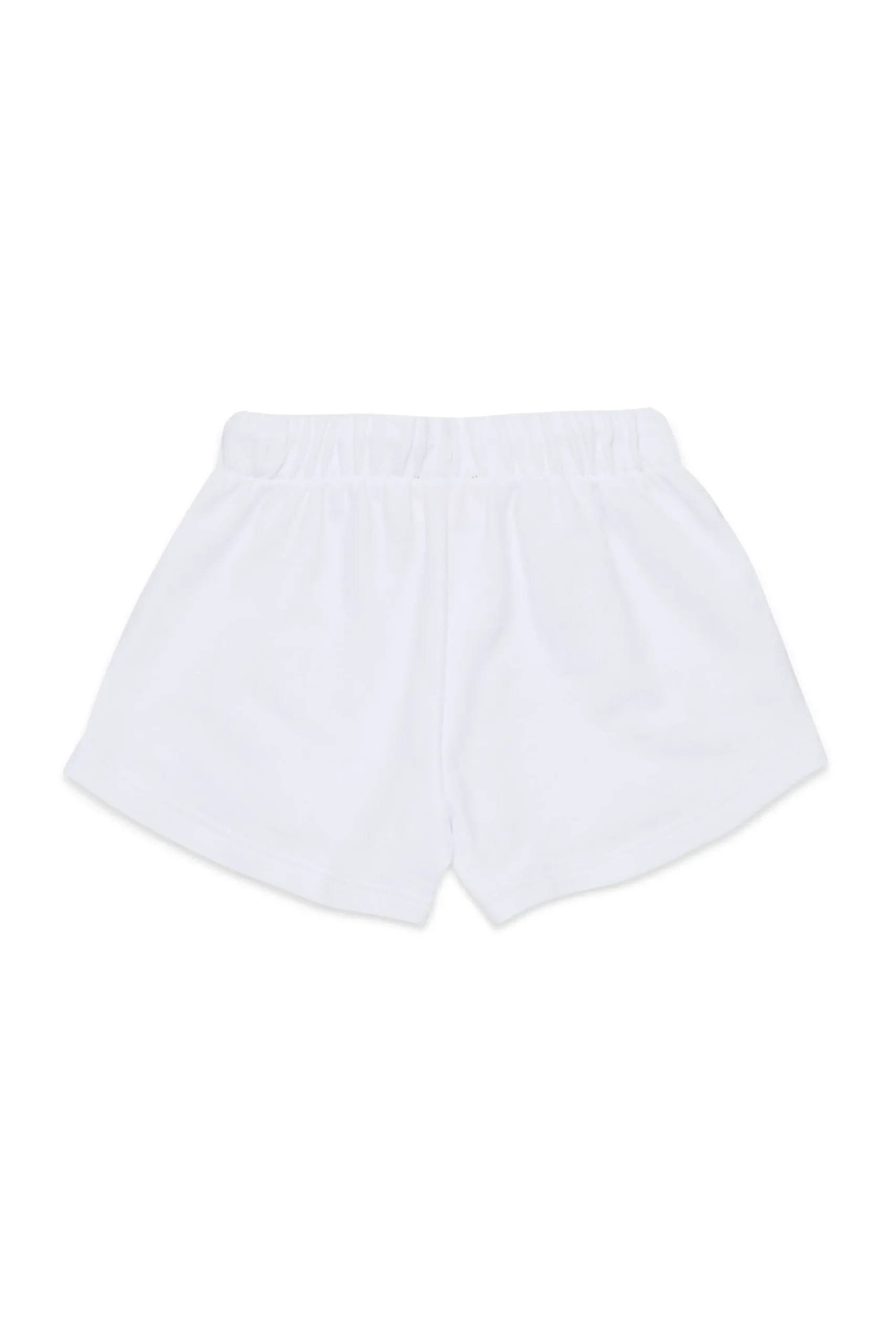 Shorts | Activewear>DIESEL Fleece shorts with Oval D logo white