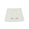 Skirts>DSQUARED2 Fleece skirt with Birds print off white
