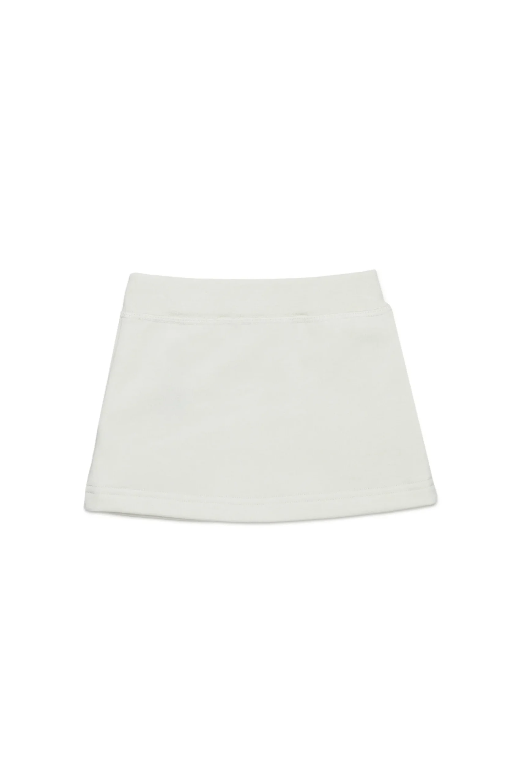 Skirts>DSQUARED2 Fleece skirt with Birds print off white