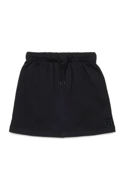 Skirts>DIESEL Fleece skirt with Oval D logo black