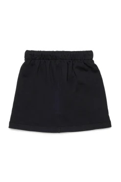 Skirts>DIESEL Fleece skirt with Oval D logo black