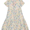 Dresses>MAX&Co. Floral allover poplin dress antique white