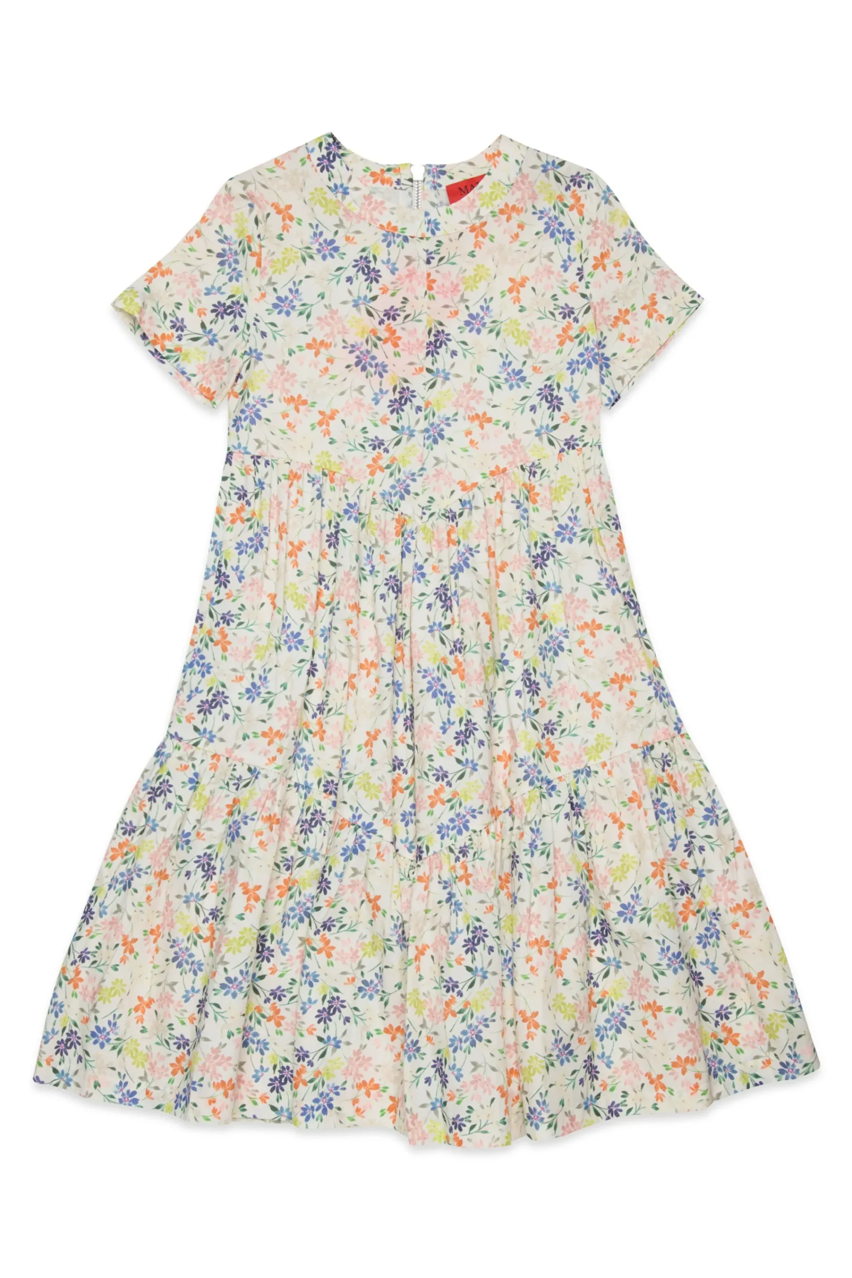 Dresses>MAX&Co. Floral allover poplin dress antique white