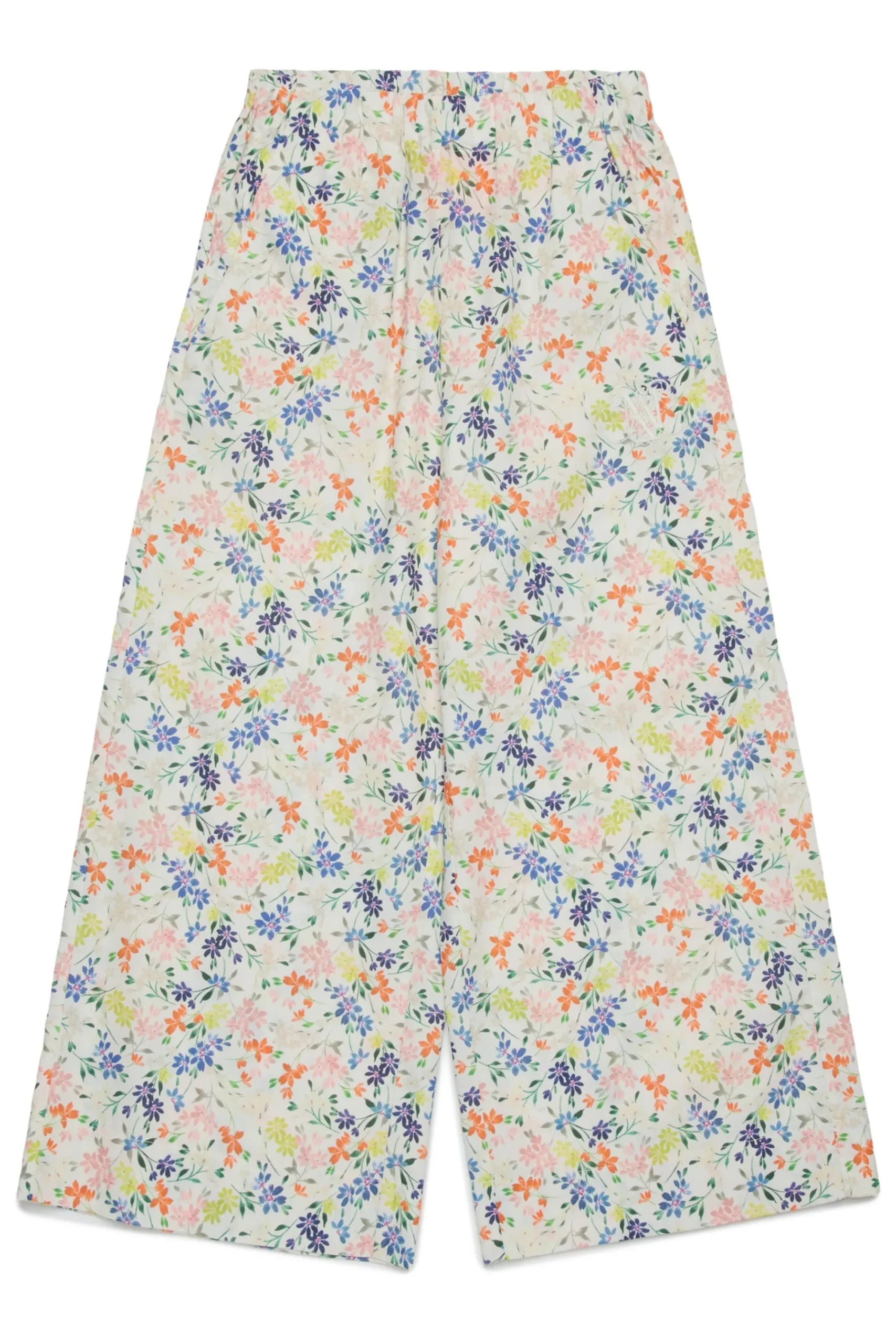 Pants | Party Looks>MAX&Co. Floral allover poplin wide pants antique white