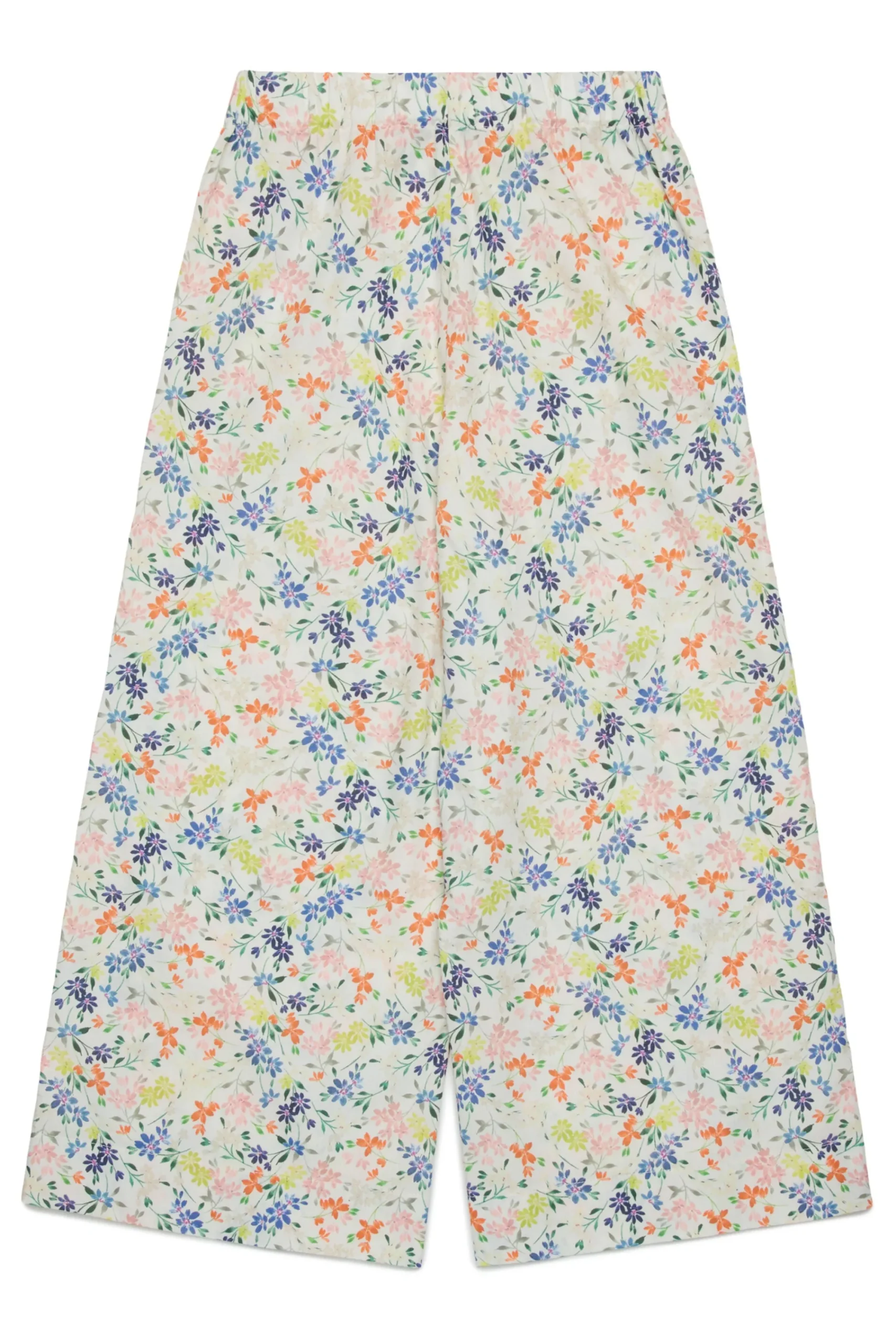 Pants | Party Looks>MAX&Co. Floral allover poplin wide pants antique white