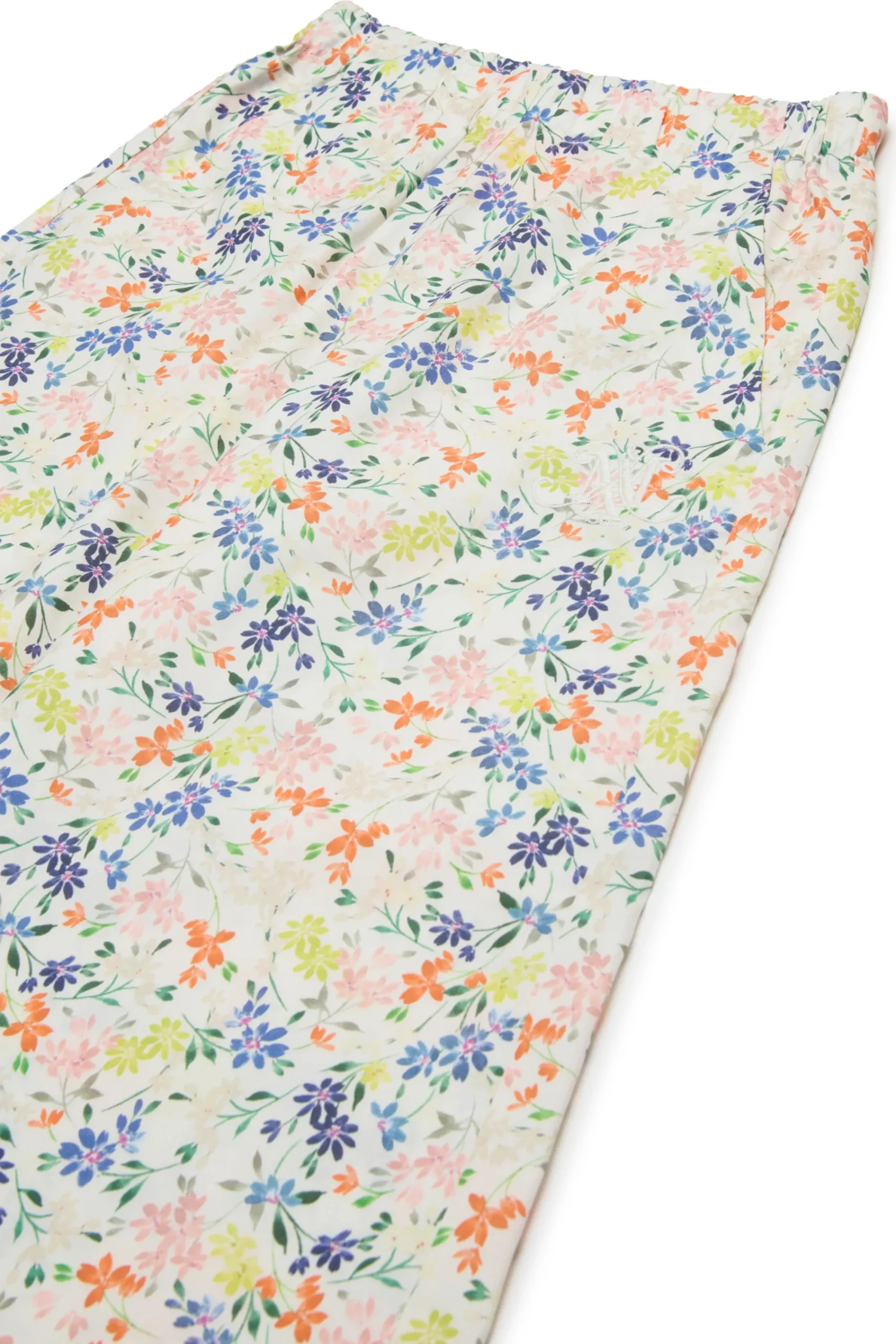 Pants | Party Looks>MAX&Co. Floral allover poplin wide pants antique white