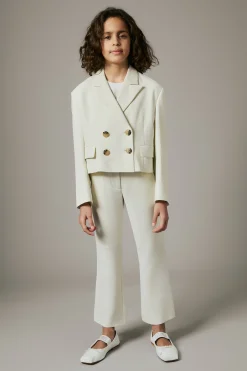 Pants>MAX&Co. Formal bootcut pants antique white
