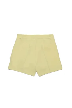Shorts>MAX&Co. Formal shorts with a pleat cream yellow