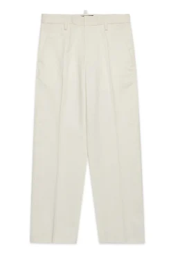 Pants | Party Looks>DSQUARED2 Formal twill pants off white