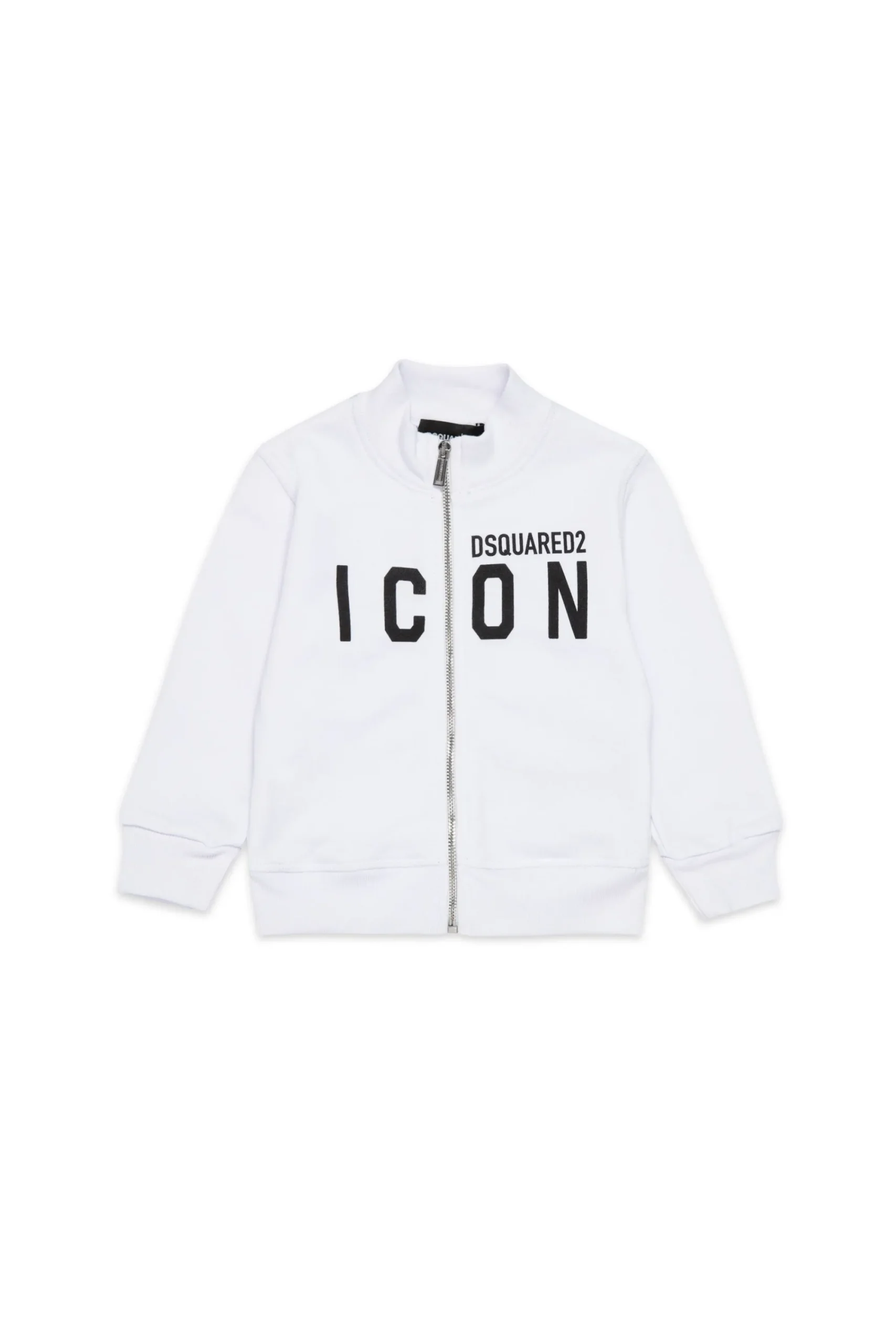 Sweatshirts | Activewear>DSQUARED2 Full-zip sweatshirt with ICON logo white