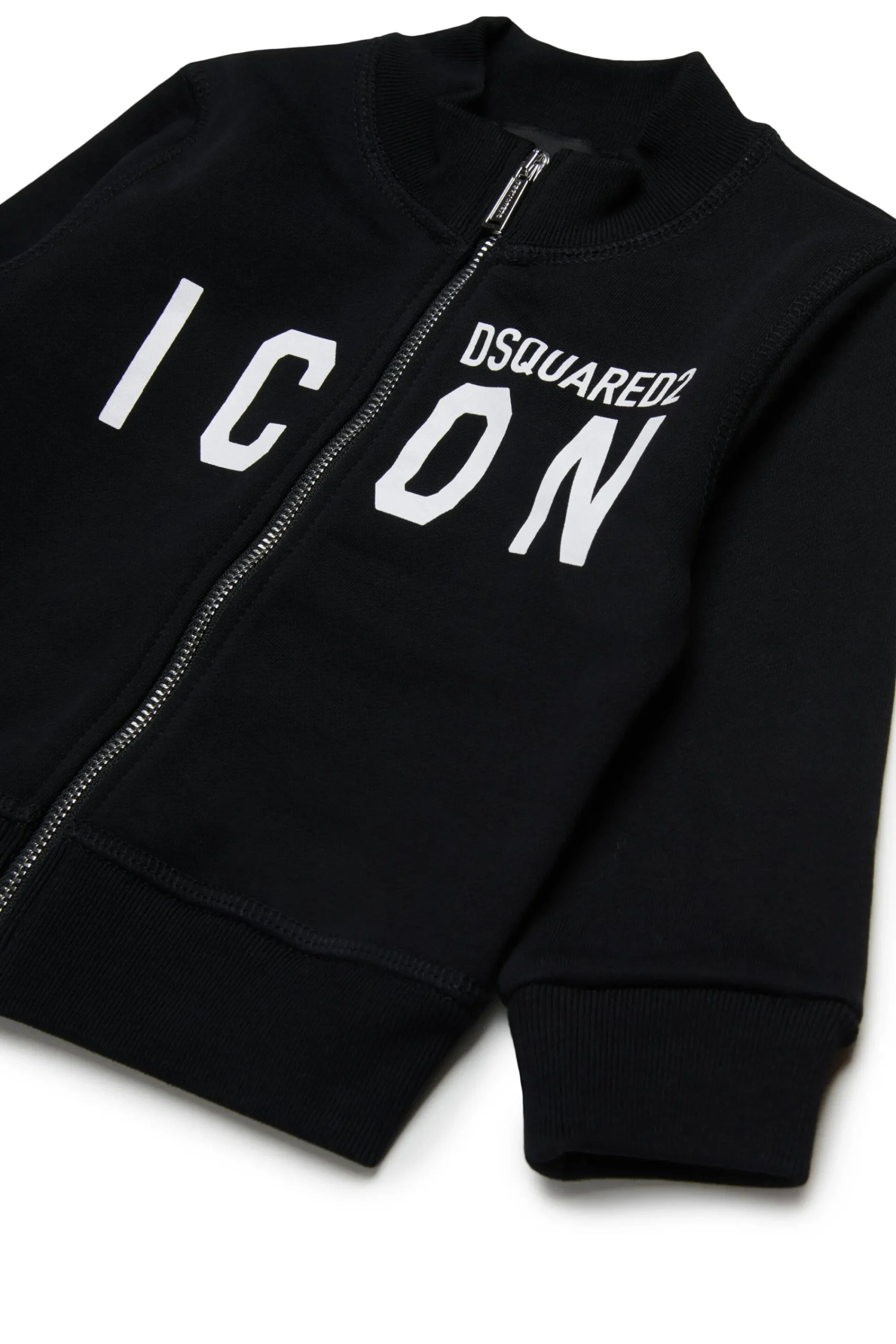 Sweatshirts | Activewear>DSQUARED2 Full-zip sweatshirt with ICON logo black