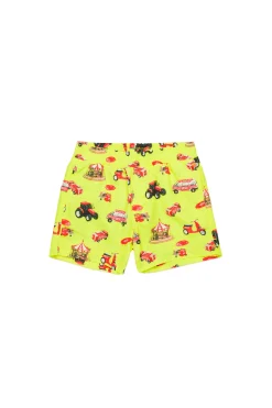 Swimwear | Swimwear>DIESEL Funny Campaign allover boxer shorts fluo yellow