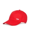 Swimwear | Swimwear>DIESEL Gabardine baseball cap with D graphics red