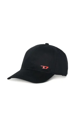 Swimwear | Swimwear>DIESEL Gabardine baseball cap with D graphics black