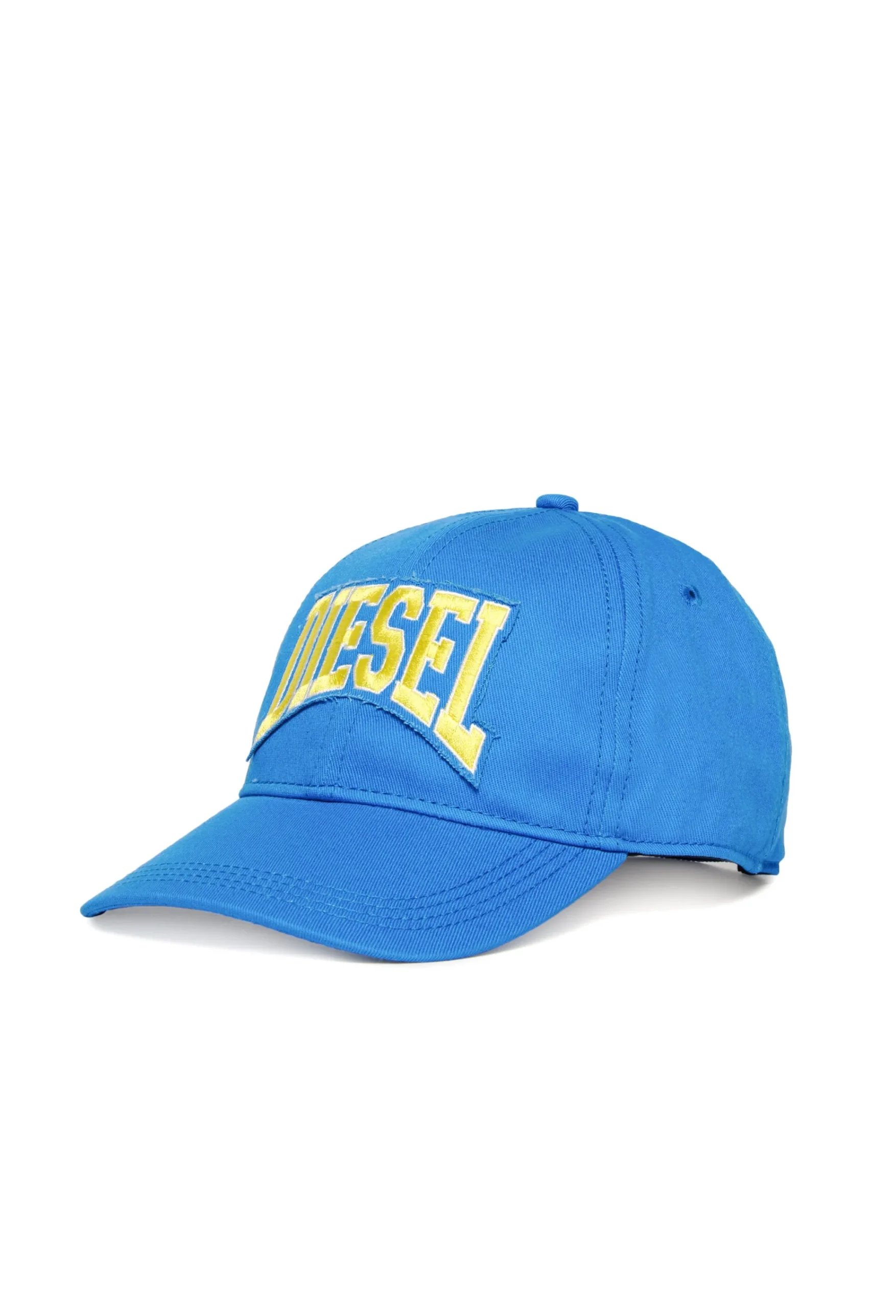 Logomania | Logomania>DIESEL Gabardine baseball cap with patch bright bluette