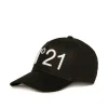 Hats And Caps | Hats And Caps>N°21 Gabardine baseball cap with logo black