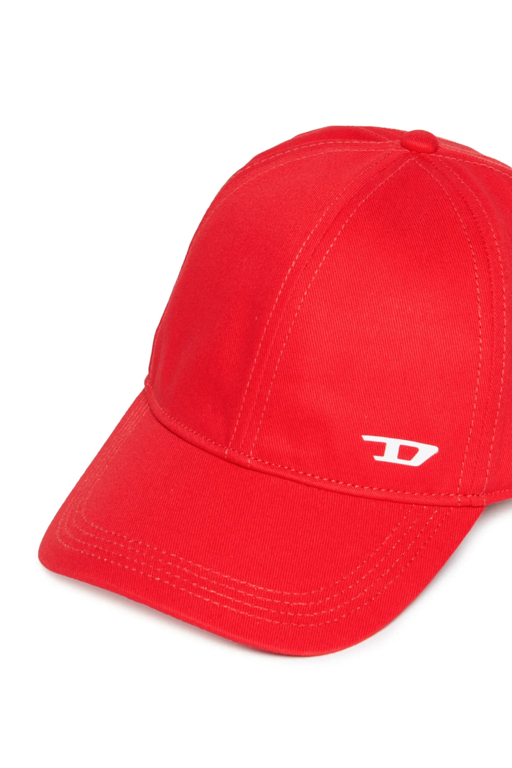 Swimwear | Swimwear>DIESEL Gabardine baseball cap with D graphics red