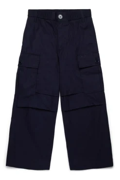 Pants | Pants>MARNI Gabardine cargo pants blue navy