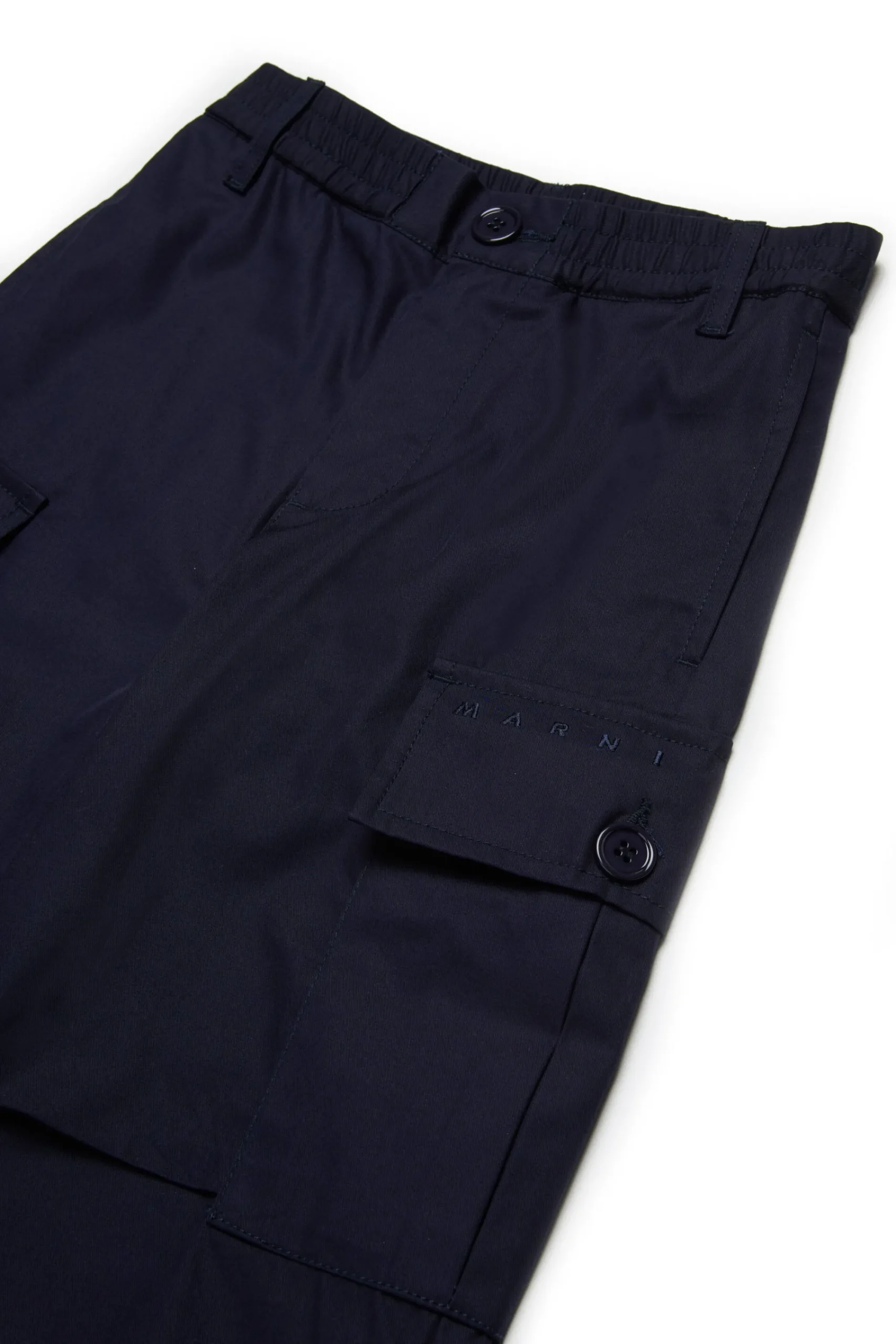 Pants | Pants>MARNI Gabardine cargo pants blue navy
