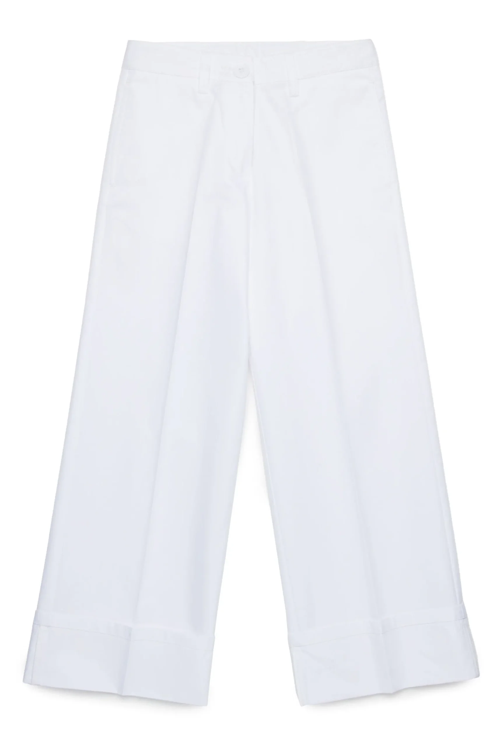 Pants | Party Looks>MARNI Gabardine chino pants with pleats white