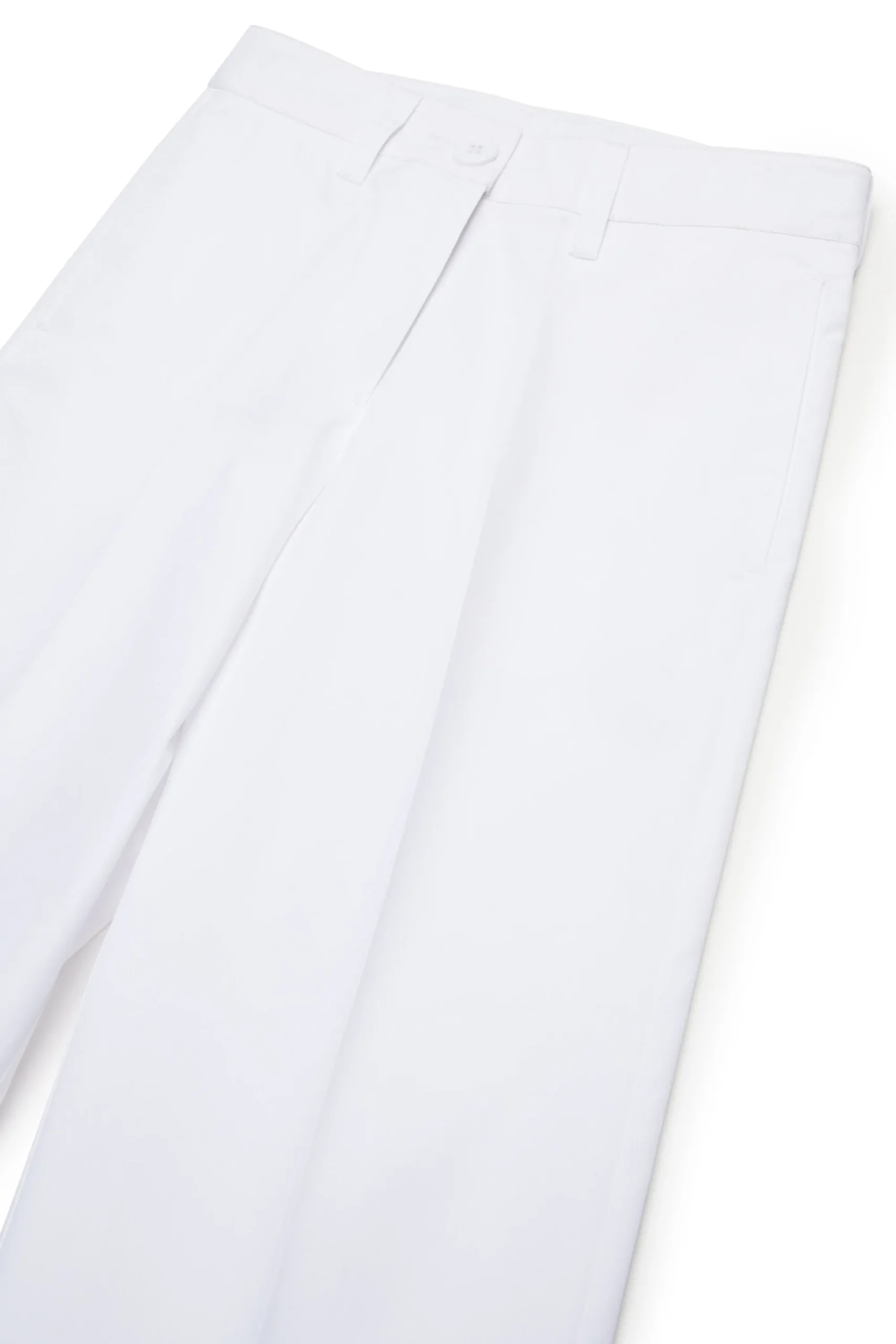 Pants | Party Looks>MARNI Gabardine chino pants with pleats white