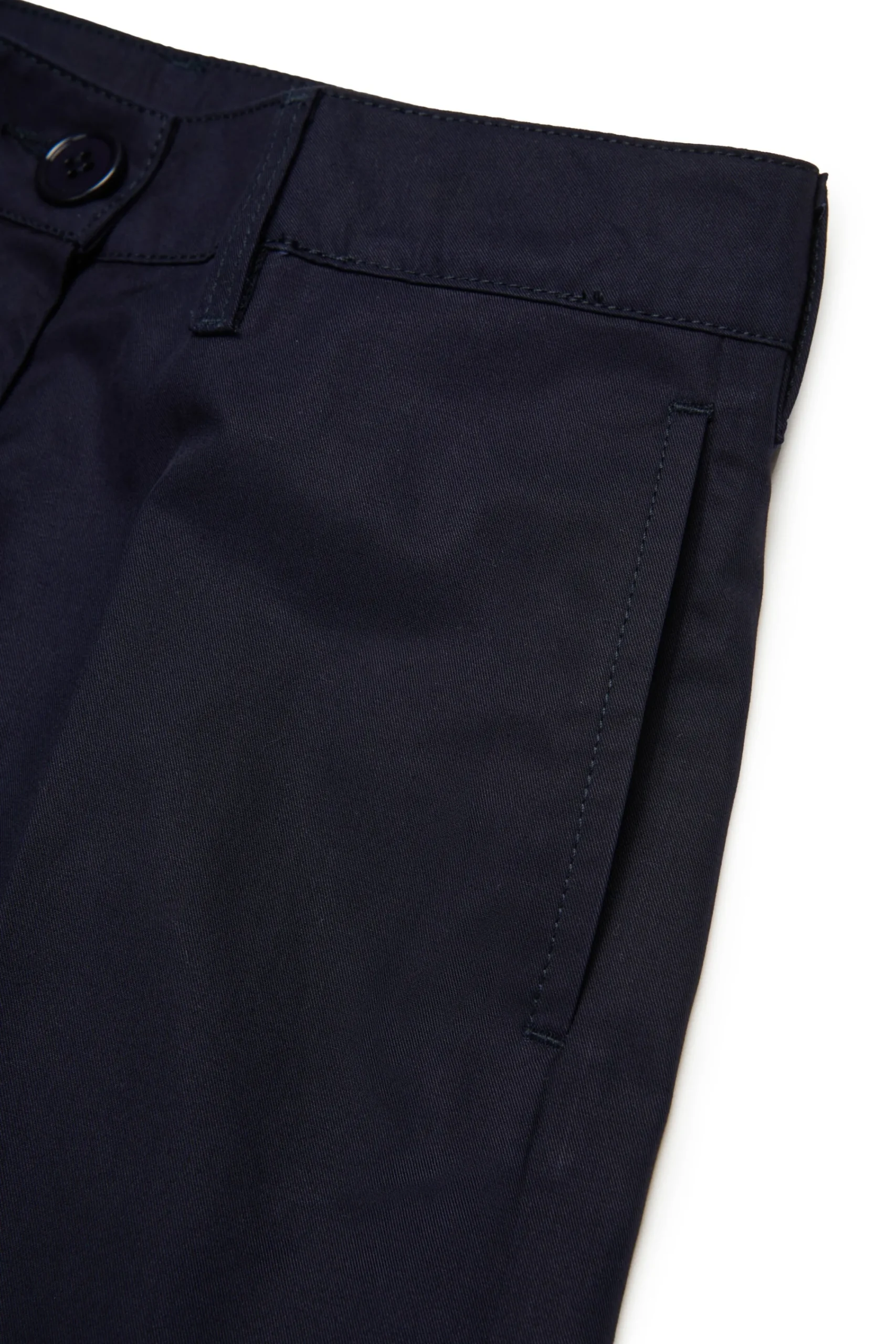 Pants | Party Looks>MARNI Gabardine chino pants with pleats blue navy