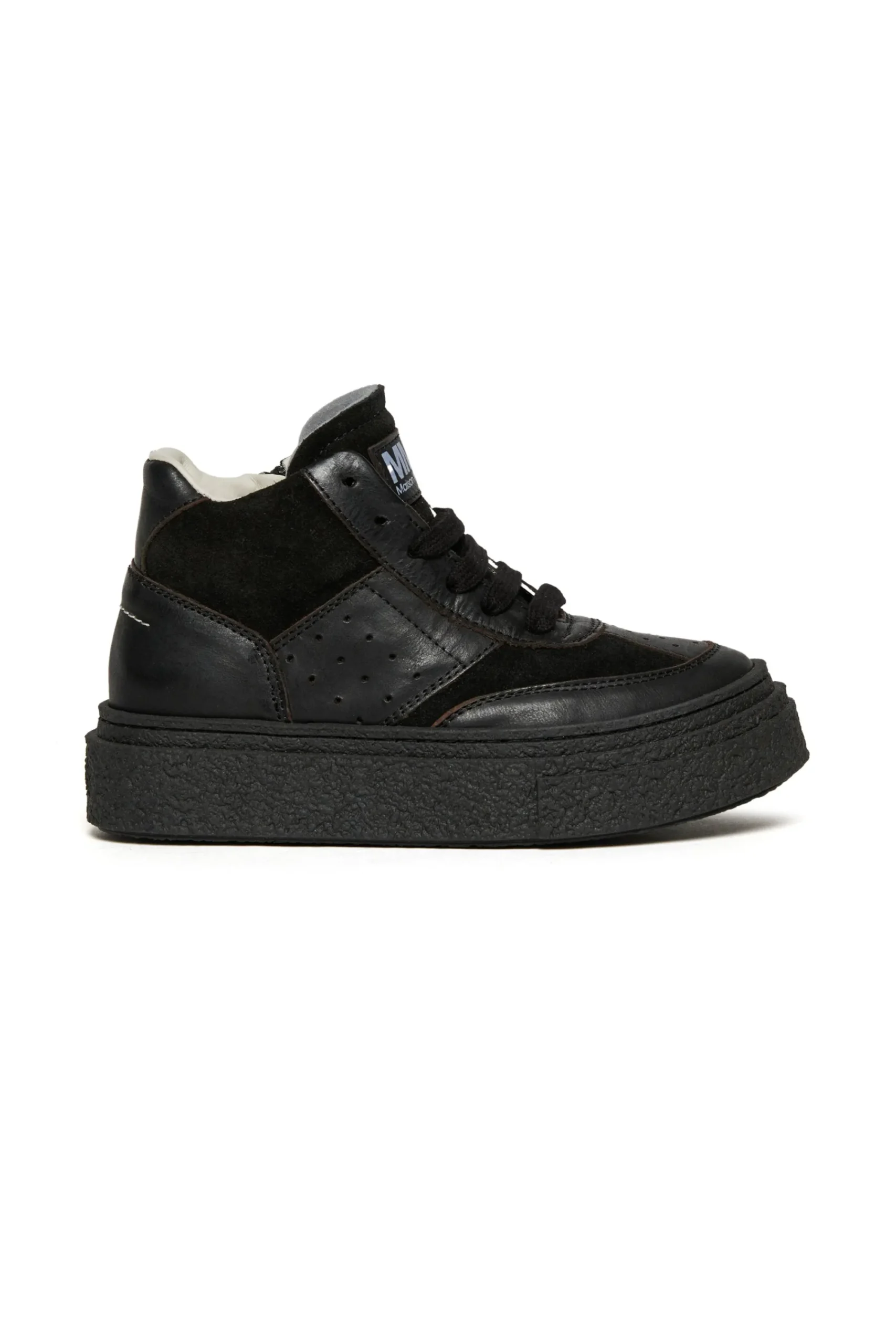 Sneakers | Sneakers>MM6 MAISON MARGIELA Gambetta leather midi trainers black