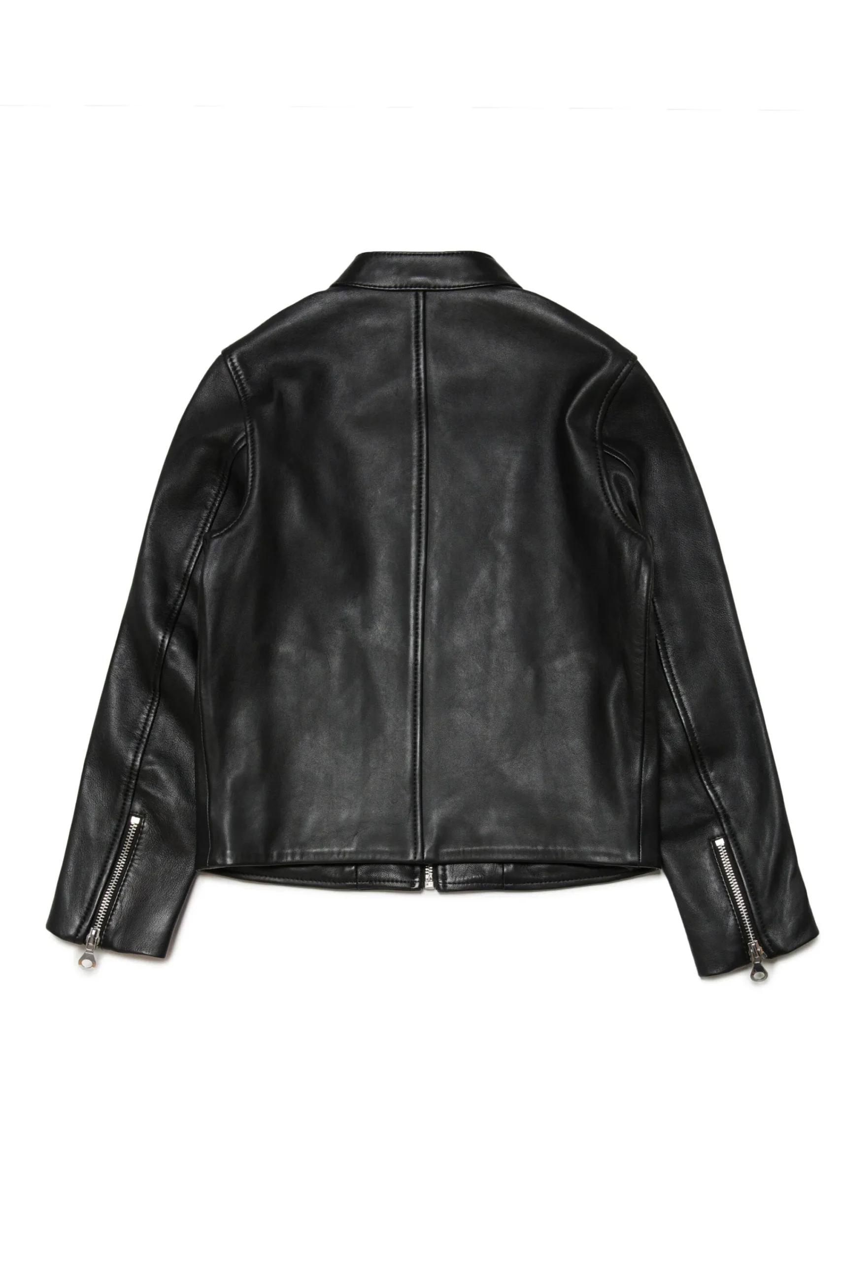Jackets And Padded Jackets>DIESEL Genuine leather nail model jacket black