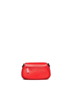Bags And Backpacks>DIESEL Glossy coated fabric crossbody bag red