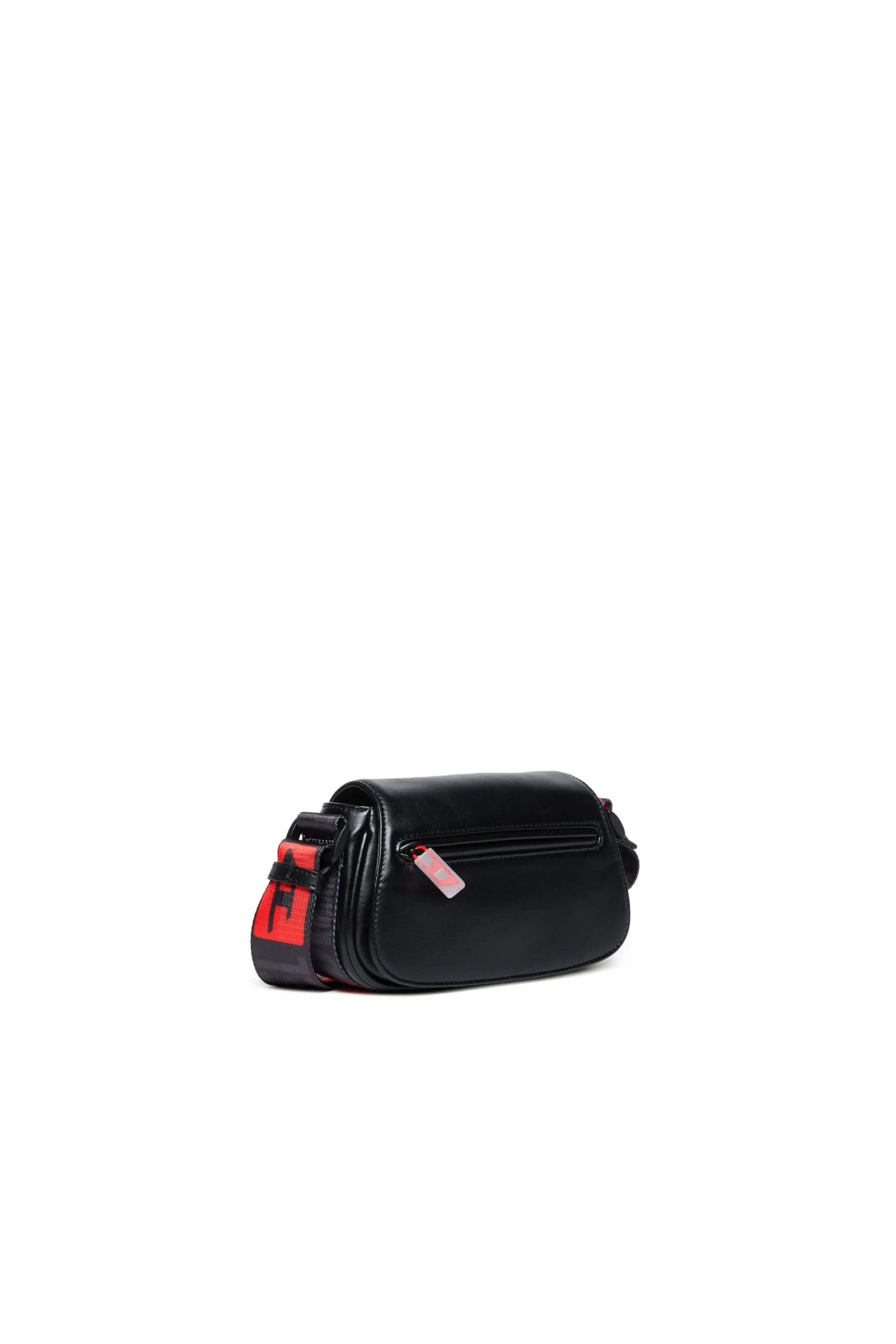Bags And Backpacks>DIESEL Glossy coated fabric crossbody bag black