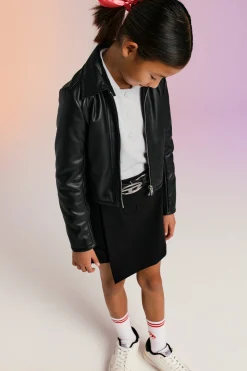 Jackets And Padded Jackets>DIESEL Glossy coated fabric jacket black