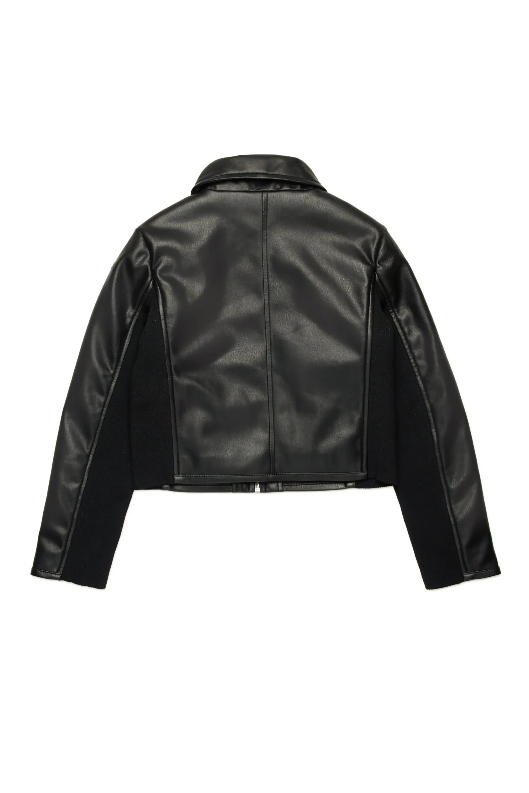 Jackets And Padded Jackets>DIESEL Glossy coated fabric jacket black