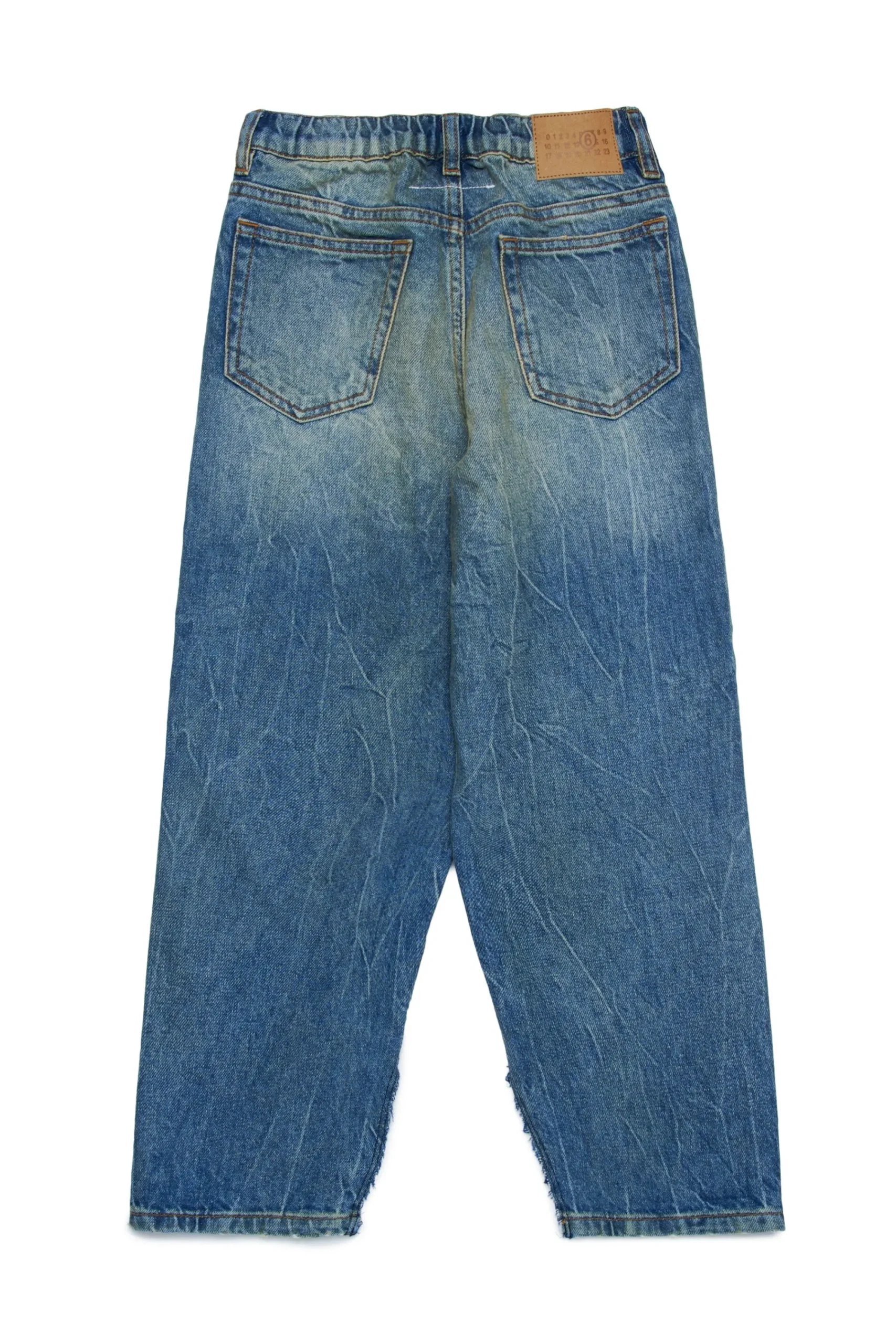 Jeans | Denim-Mania>MM6 MAISON MARGIELA Gradient jeans with splits blue denim