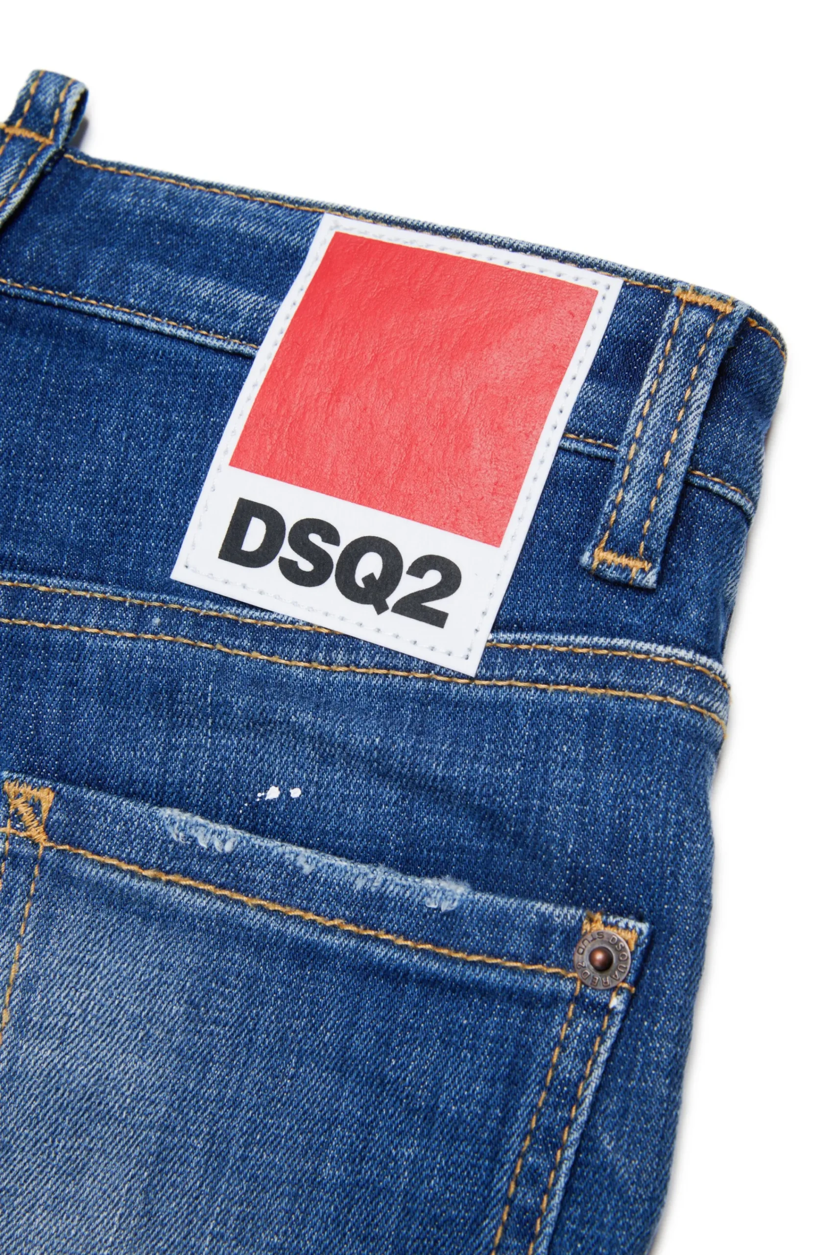Jeans | Denim-Mania>DSQUARED2 Gradient skinny jeans with stains - 642 blue denim