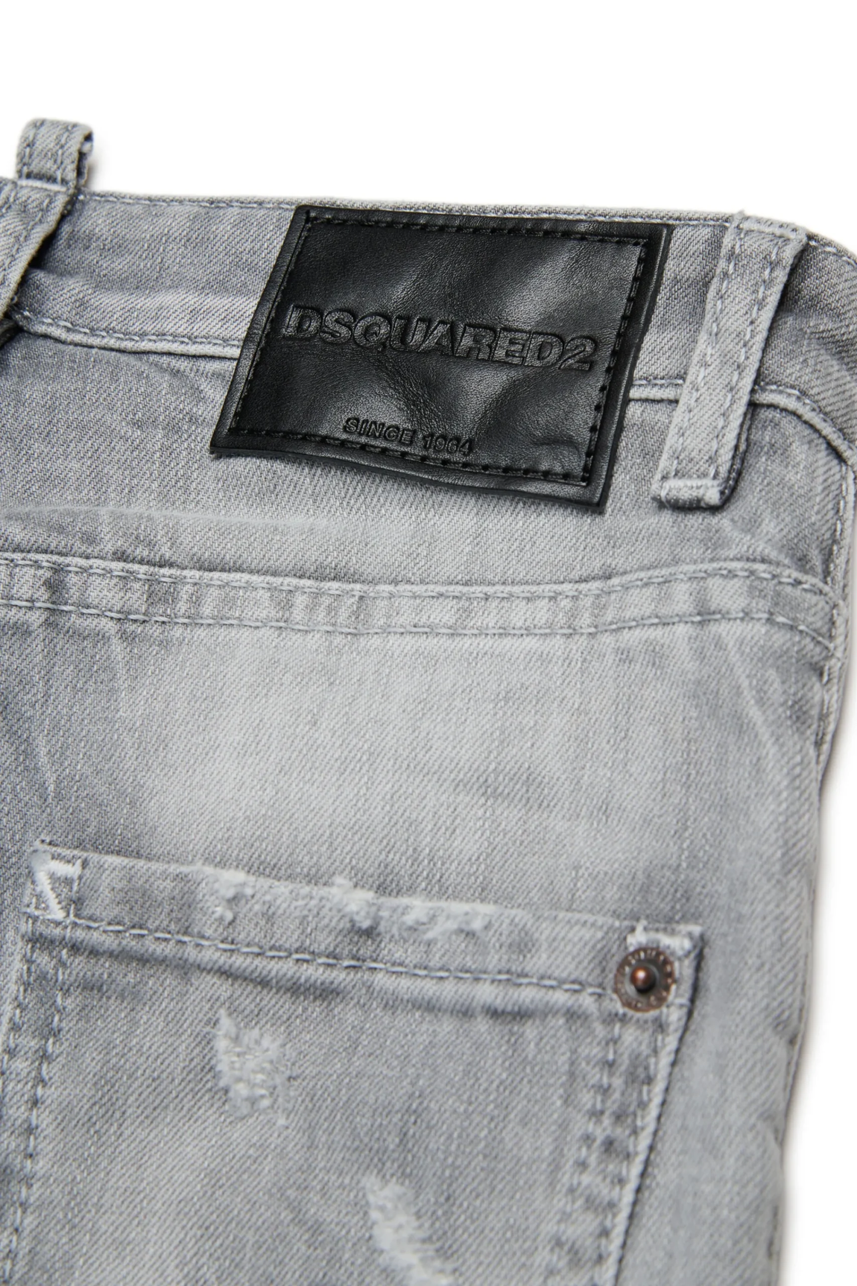 Jeans | Denim-Mania>DSQUARED2 straight jeans with colour spots - 642 grey