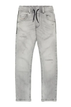 Denim-Mania | Denim-Mania>DIESEL Grey tapered JoggJeans® with rips - Krooley Denim Black