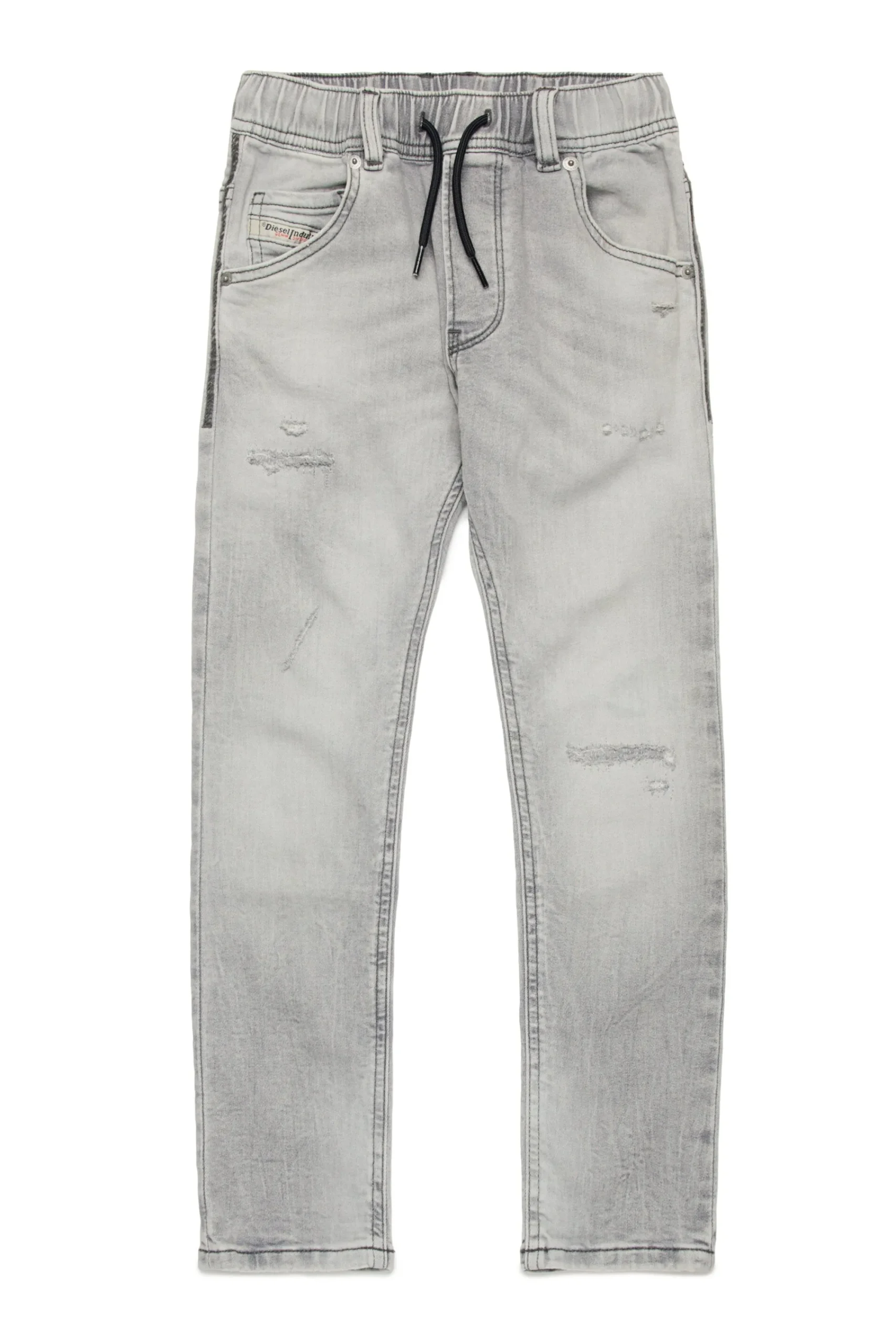 Denim-Mania | Denim-Mania>DIESEL Grey tapered JoggJeans® with rips - Krooley Denim Black