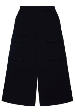Pants | Pants>MM6 MAISON MARGIELA Heavy jersey cargo trousers black