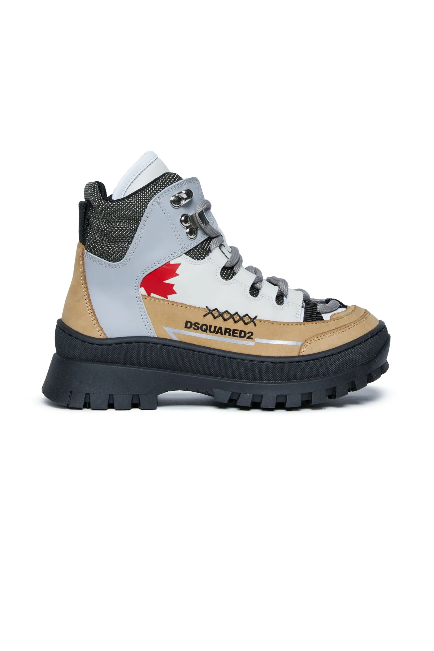 Sneakers | Sneakers>DSQUARED2 Hiking-style midi trainers light grey
