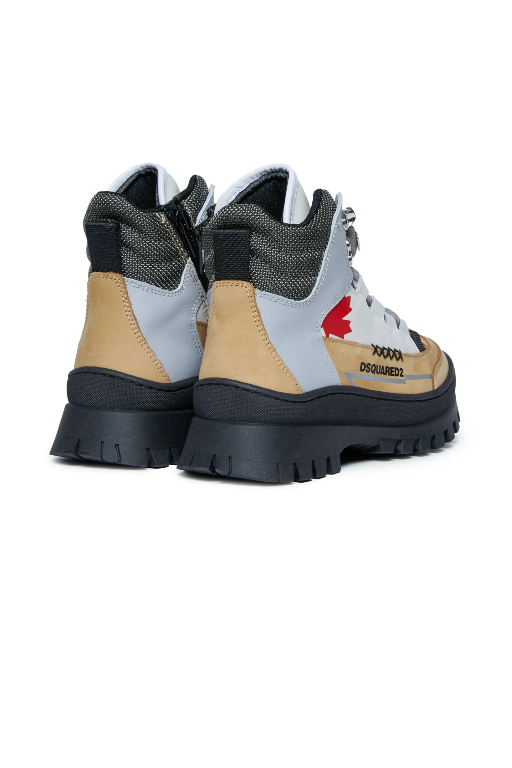 Sneakers | Sneakers>DSQUARED2 Hiking-style midi trainers light grey