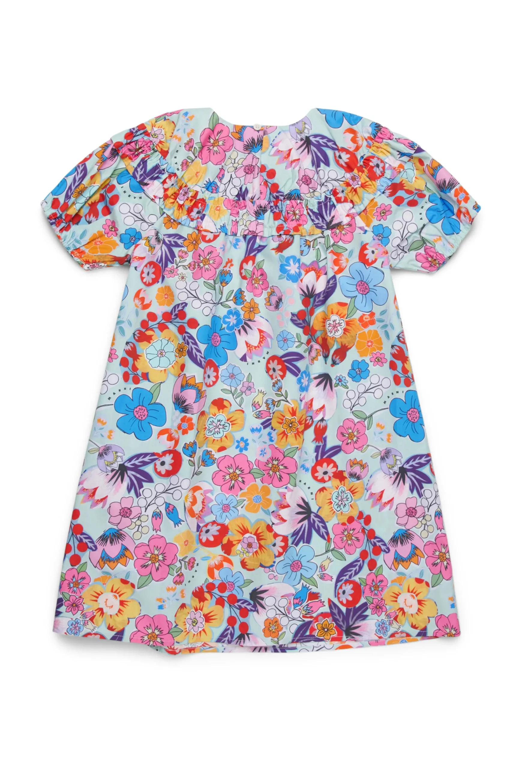 Dresses>MARNI Holiday allover poplin dress placid blue