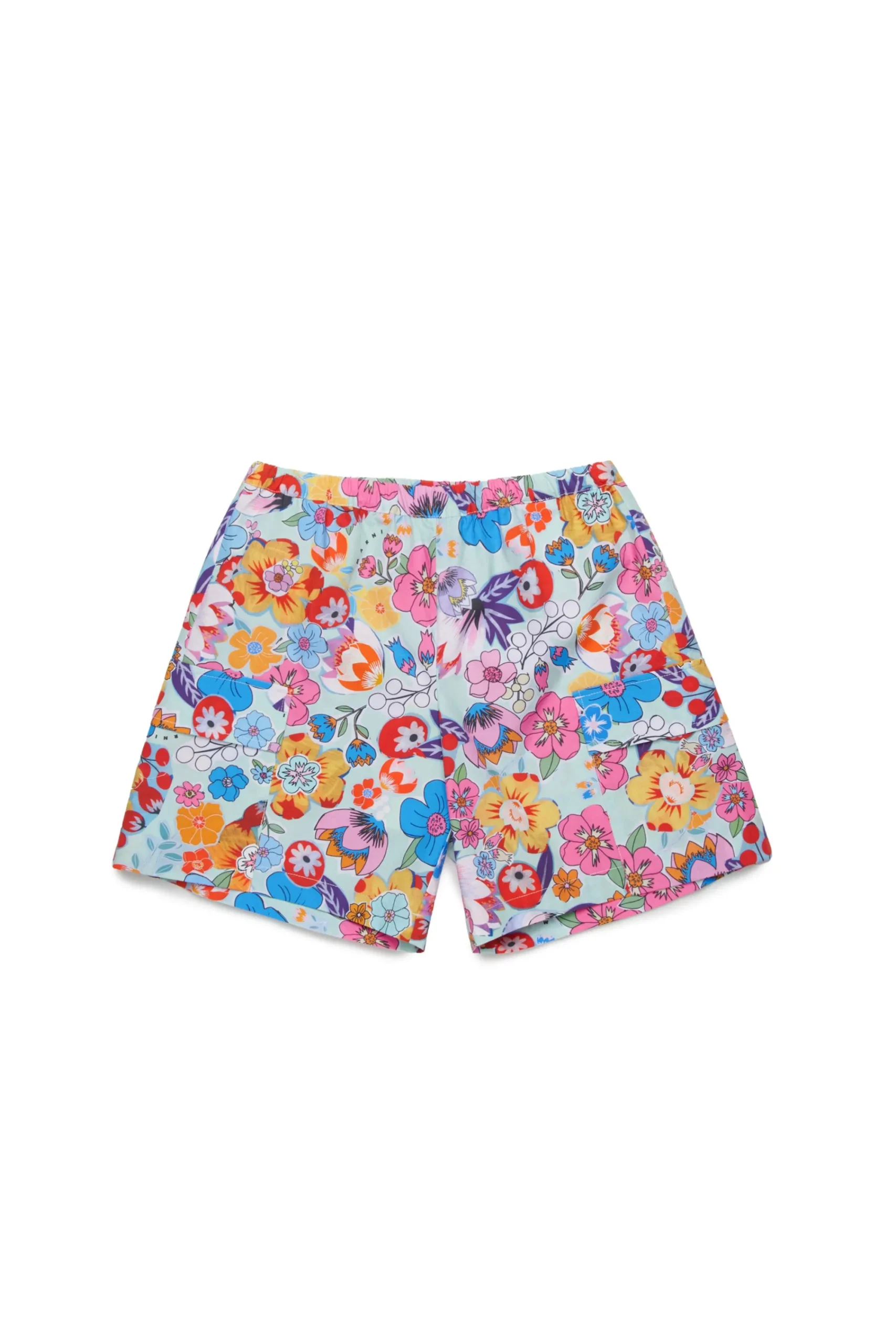 Shorts>MARNI Holiday allover poplin shorts placid blue