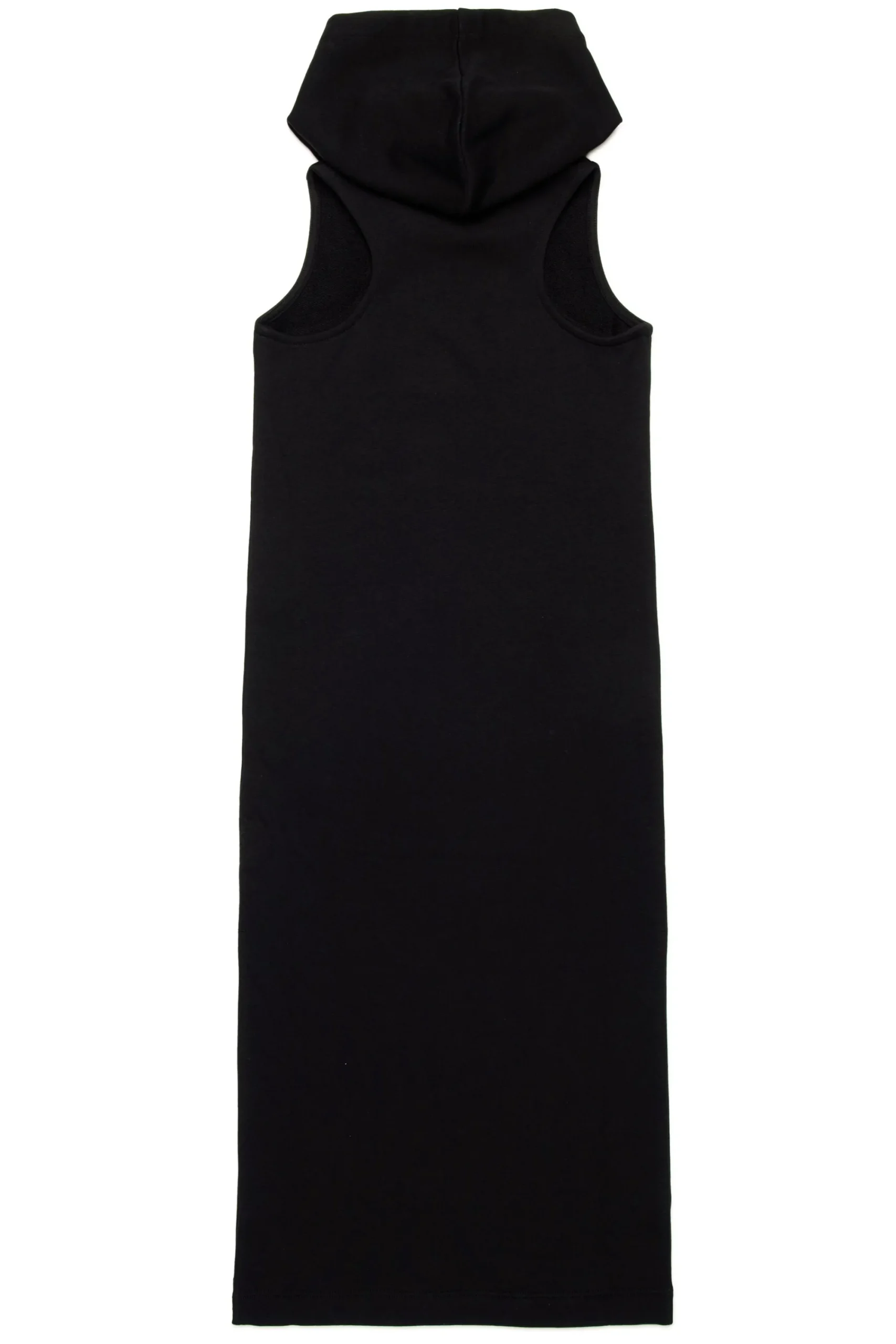 Dresses | Oval D By Diesel>DIESEL Hooded fleece long dress black