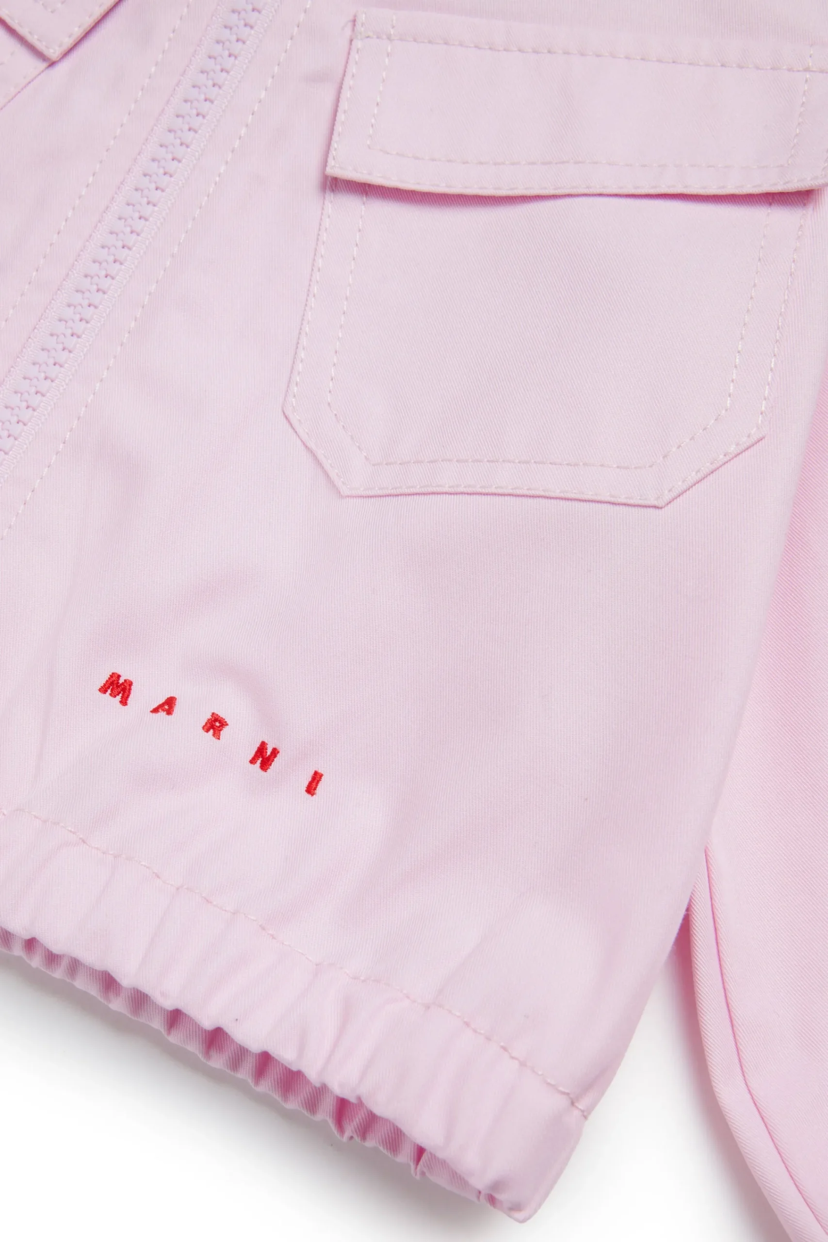 Jackets And Padded Jackets>MARNI Hooded gabardine jacket light pink