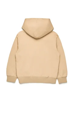 Activewear | Activewear>DIESEL Hooded sweatshirt with college graphics beige