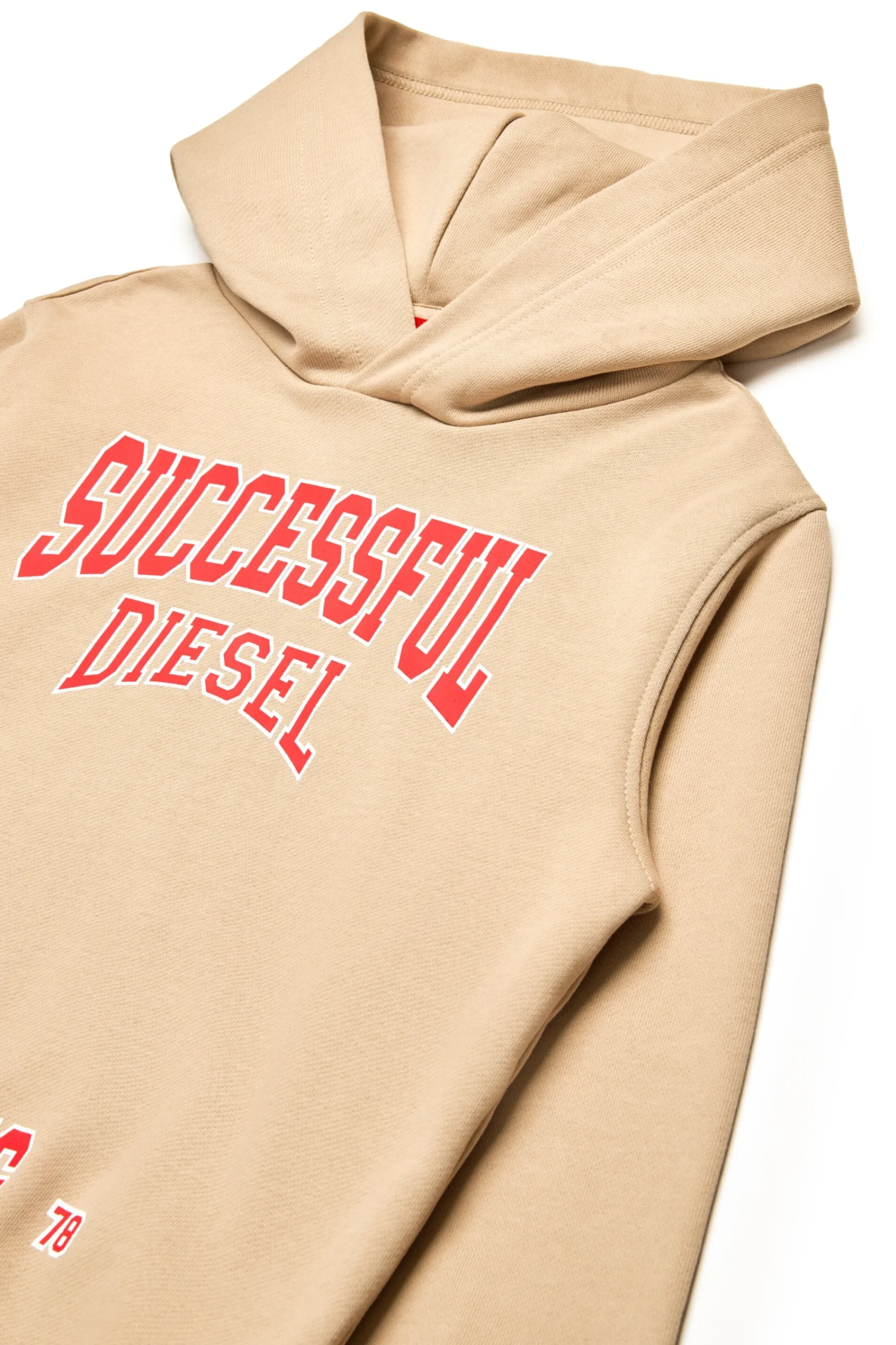 Activewear | Activewear>DIESEL Hooded sweatshirt with college graphics beige