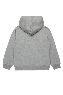 Sweatshirts | Sweatshirts>MARNI Hooded sweatshirt with embroidered logo grey melange